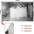 thumbnail image 2 of 3 uds. De mantas de emergencia, película de Mylar reflectante plateada alta, lámina de lámina de protección térmica, manta para acampar y senderismo Afortunado Sencillez, 2 of 4