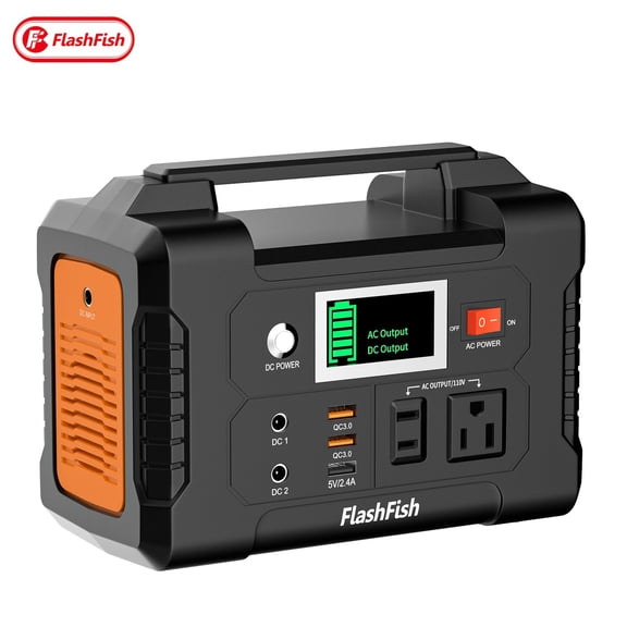 Flashfish E200 Portable Power Station Solar Li-ion 200W 151Wh AC110V US Stock