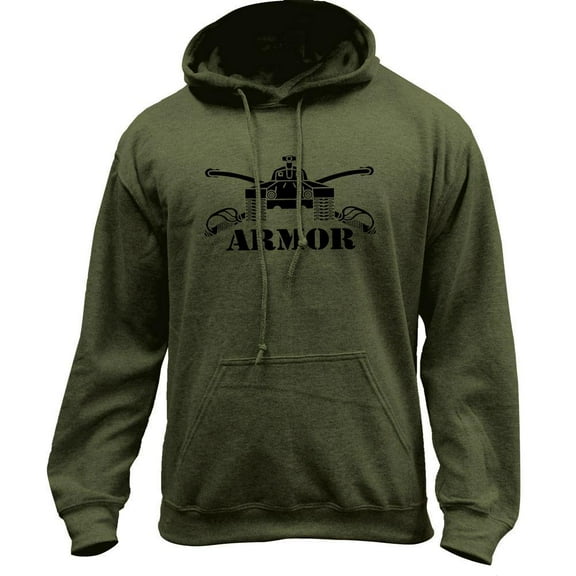 Army Armor Branch Insignia Military Veteran Pullover Hoodie Sweatshirt