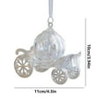 thumbnail image 3 of Guanhe Christmas Angel Ornaments Crystal Angel Christmas Tree Hanging Pendants Holiday Decorations Christmas Religious Decor, 3 of 8