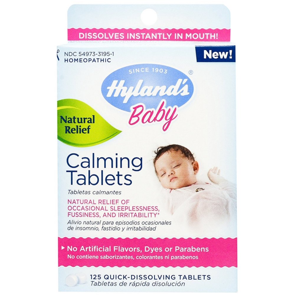 2 Pack Hyland's Baby Calming Tablets, Natural Symptom Relief 125 ea