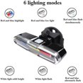 thumbnail image 2 of Luz trasera para bicicleta, versátil luz trasera LED para bicicleta recargable por USB, ultrabrillante, impermeable, luz de advertencia para bicicleta para andar en bicicleta, 2 of 4