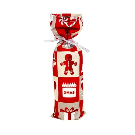 

Christmas Decorations Family Santa s Bottle Cover Bag Christmas Decoration