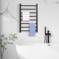 thumbnail image 2 of HOMCOM 8-Bar Wall Mounted & Free Standing Plug-in Electric Towel Warmer, Black, 2 of 10