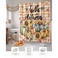 thumbnail image 7 of Fall Sunflower Pumpkin Shower Curtain Set ，Waterproof Fabric Shower Curtains Fallen Leaves Daisy Shower Curtains for Bathroom,Bathroom Decor 48"x72", 7 of 7