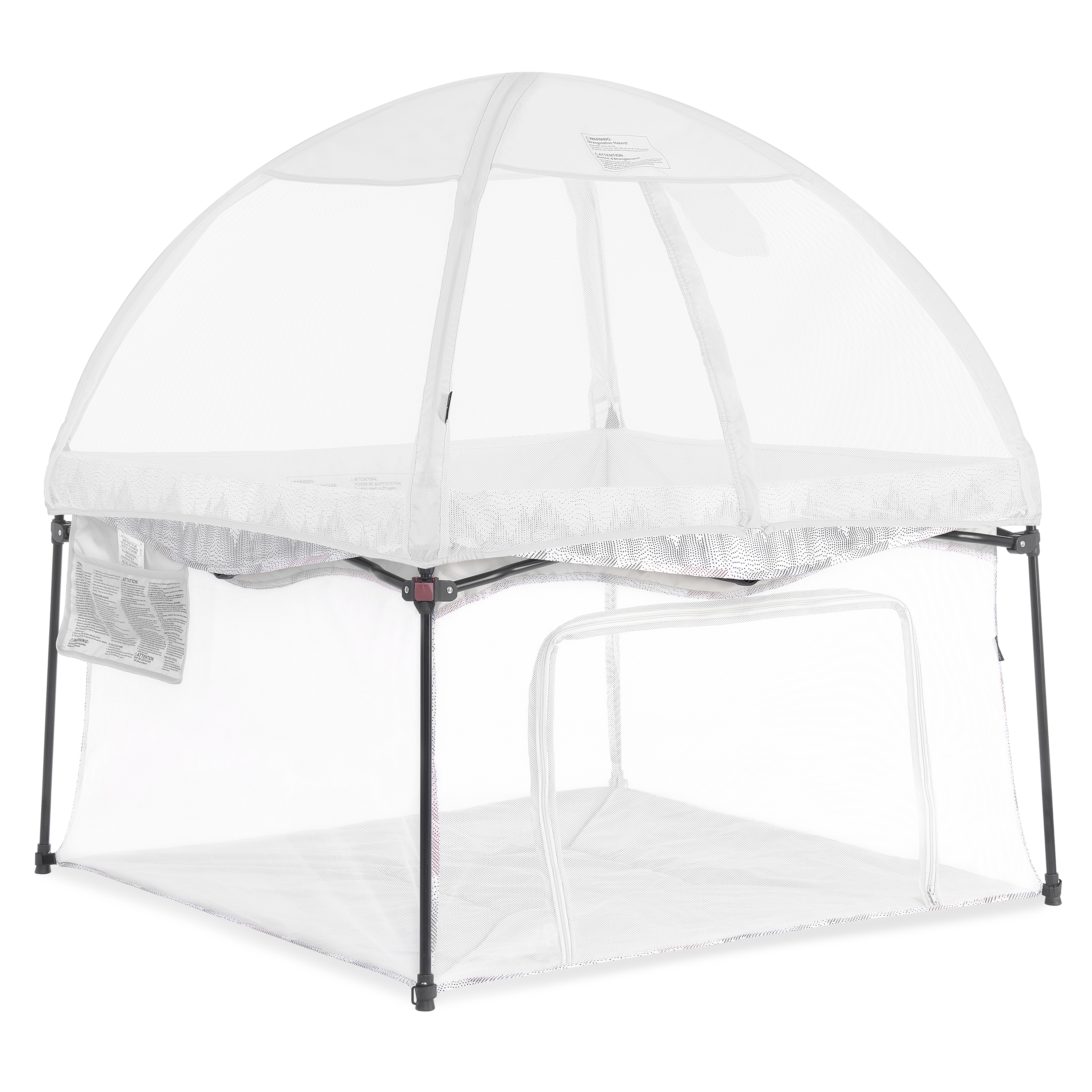 Dream on Me Canopy for Ziggy Playpen, Dove White, Unisex