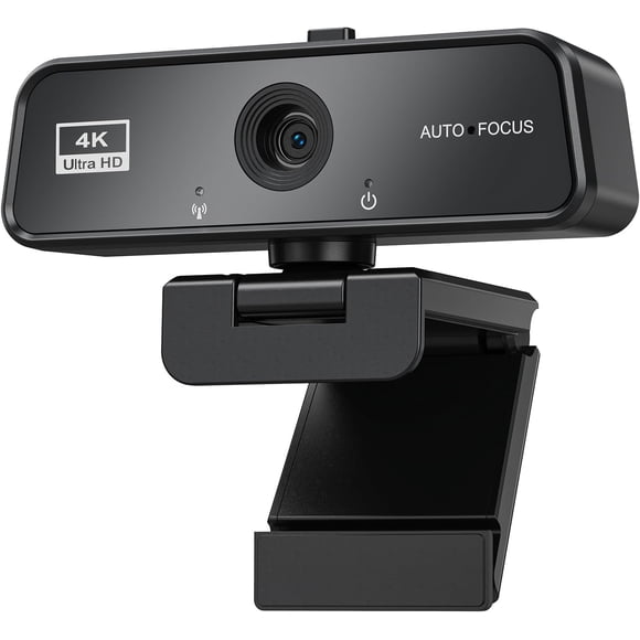 4K Webcam for PC Streaming, 4K Web Computer Camera for Desktop Computer, HD External USB Webcam with Microphone for Laptop, Video Game Camera for Monitor PS5 Zoom Conference Room
