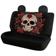 thumbnail image 5 of FUIALDOLG Sugar Skull Car Back Seat Covers, Set of 2 Pieces Stretch Fashion Cushion Seat Covers, Dirt and Scratch Proof for Auto SUV Sedan Van, 5 of 7