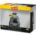 Glad Strong Quick Tie 30 Gallon Large Trash Bags, 40 Bags