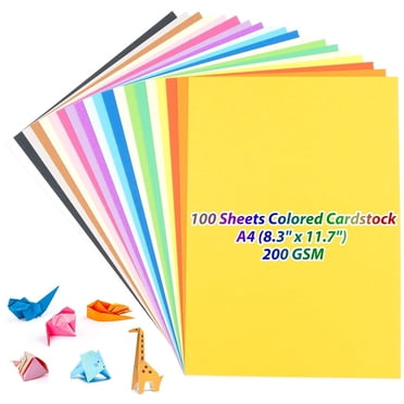 White Cardstock 12x12-24 Sheets Cardstock Paper, Goefun 80lb White Card ...
