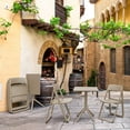 thumbnail image 2 of Compamia Dream Folding Outdoor Bistro Set with 2 Chairs - Taupe, 2 of 6