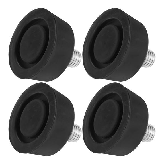 GOOHOCHY 4pcs Rubber Furniture Feet with Screws Adjustable Leveling Pads for Chairs and Cabinets Anti-Skid Rubber Foot Pads Floor Protector M10