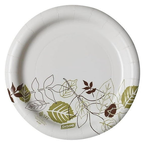 Pathways Medium-Weight Paper Plates, 6 7/8-inch, 500/Carton (UX7WS)