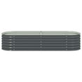 thumbnail image 5 of vidaXL 1 Piece Galvanized Steel Raised Garden Bed 94.5"x94.5"x17.3" Outdoor Garden Flower Box, 5 of 10