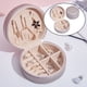 thumbnail image 5 of Joyero organizador de Pendientes de viaje Sunnimix redondo Dorado champagne, 5 of 8