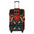 thumbnail image 1 of Fashion Mexican Flowers Luggage Cover Protector Dust Proof Travel Suitcase Covers, 1 of 1