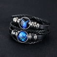 thumbnail image 6 of Wioihee Under $2.00 Men's and Women's Bracelets Twelve Constellation Leather Rope Bracelet, 6 of 9