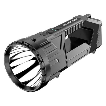 

chengsi Powerful LED Flashlight Solar Charging Searchlight Long Range Work Light