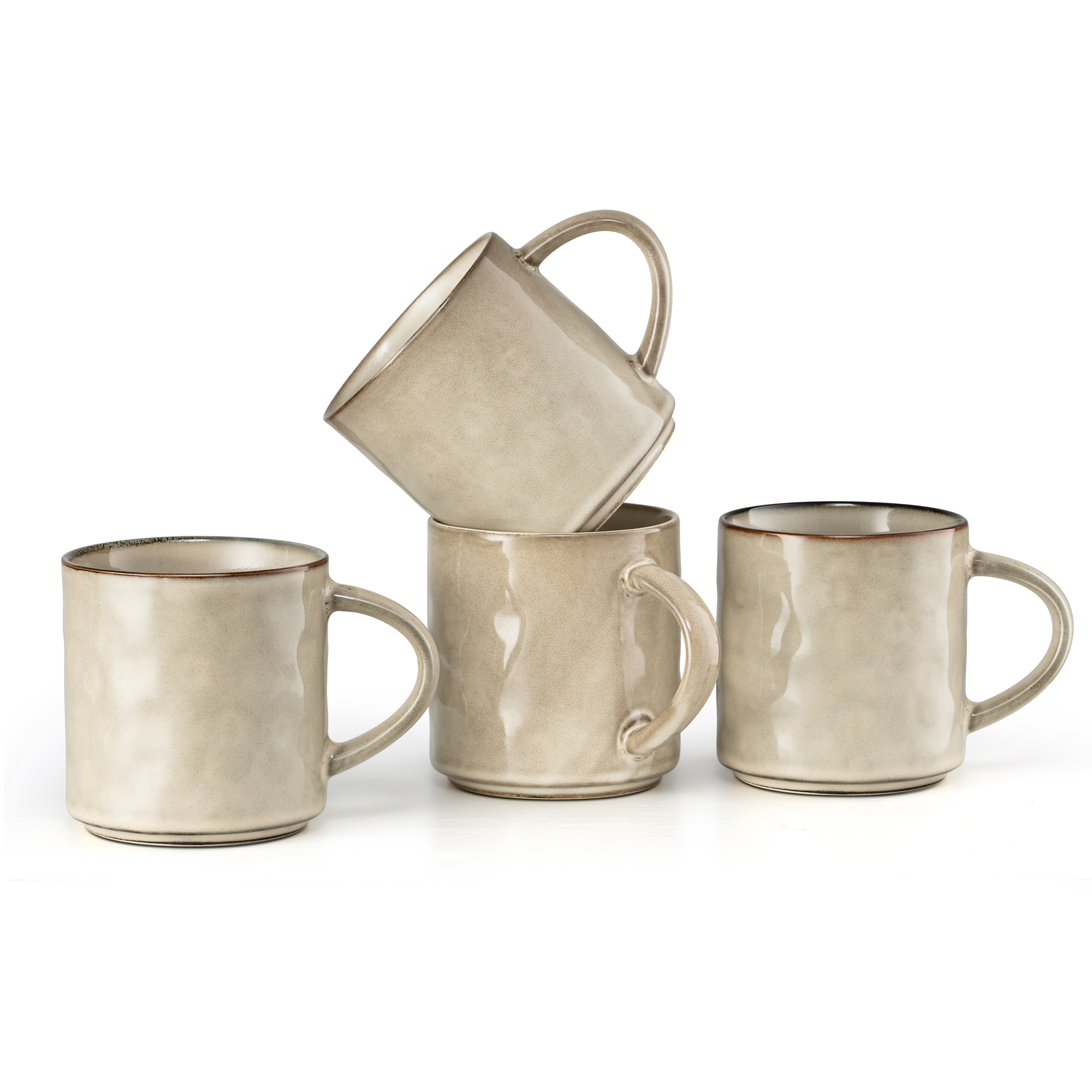 Vesteel Ceramic Coffee Mug Set of 4, Khaki photo 7
