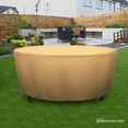 thumbnail image 1 of Patio Large Waterproof Table Cover - Outdoor Round Side Table Covers - Patio Washable Table Cover - Heavy Duty Furniture 50 Inch Beige, 1 of 5
