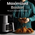 thumbnail image 3 of Chefman Turbofry 8 Qt Air Fryer w/ Digital Controls & Windowed Basket - Stainless Steel, 3 of 8