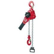 Coffing LSB-6000B-15 Steel LSB-B Model Ratchet Lever Hoist with Hook, 15' Lifting Height, 3 Tons Load Capacity