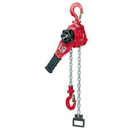 Coffing LSB-6000B-15 Steel LSB-B Model Ratchet Lever Hoist with Hook, 15' Lifting Height, 3 Tons Load Capacity