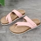 thumbnail image 4 of Sandalias Tanga para Chanclas Mujer Con Puntera Abierta Y Correa Hebilla Interiores Exteriores, 4 of 9