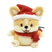 YATAV Christmas Stuffed Animal - Corgi Plush,Soft Stuffed Animal Dog Toy,8.3inch Kawaii Plush Puppy Stuffed Doll Toy,Cute Christmas Gift