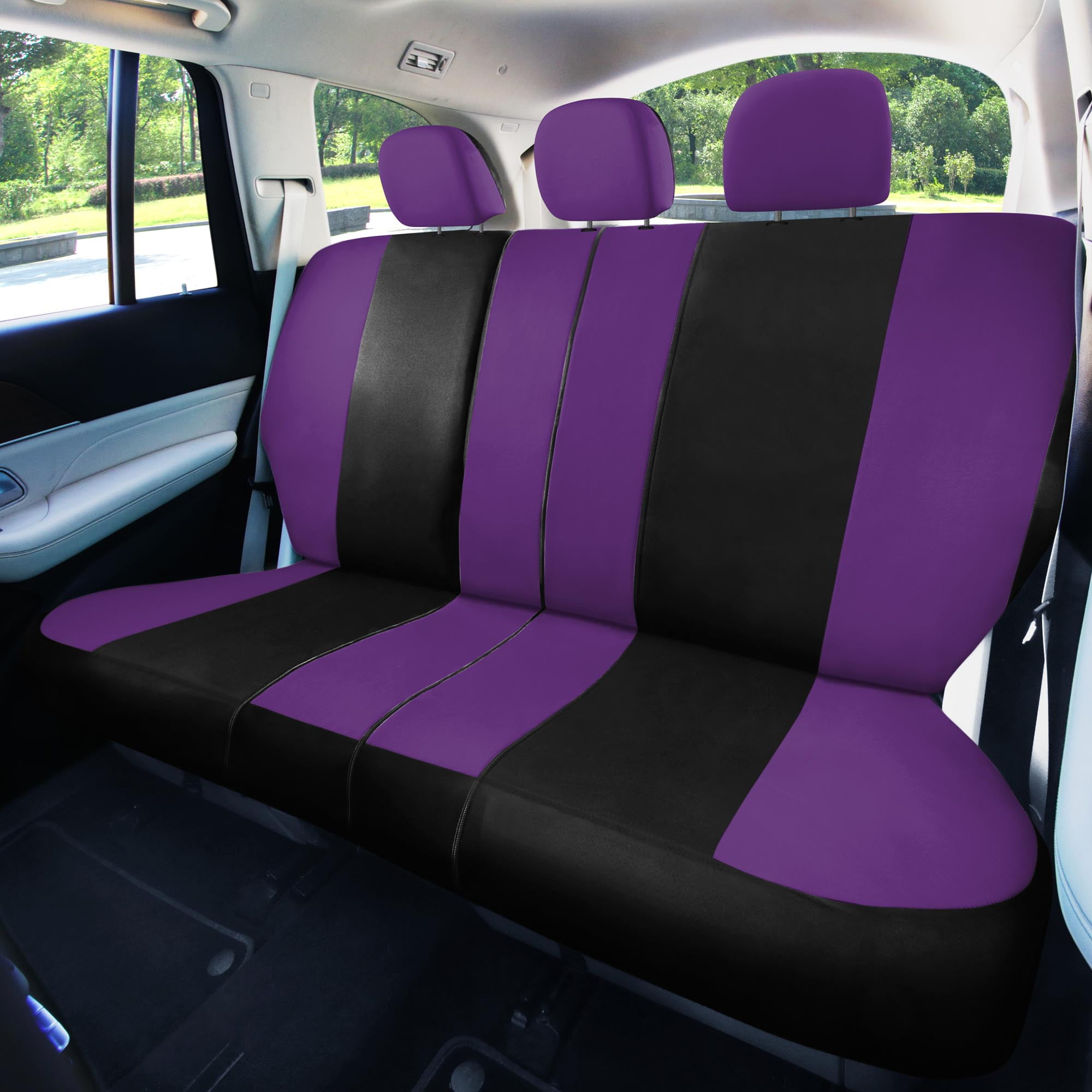FH Group Light & Breezy Universal Full Set Car Seat Covers, Combo Set & Air Freshener