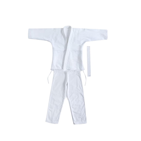 bedienty Judo Gi Dobok Breathable Jiu Jitsu Uniform for Competition Sparring Training White 155cm White 165cm