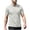 Gray, variant on Golf Shirts for Men Solid Color Collared 3-Button Short Sleeve Breathable Casual Daily Tops,3XL