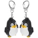thumbnail image 2 of 2 uds llaveros de pingüino negro LED luminoso llavero de sonido llavero brillante decoración artesanal adornos regalo, 2 of 8