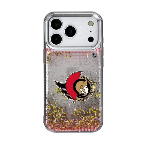 Ottawa Senators Linen Logo iPhone Glitter Case