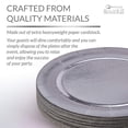 thumbnail image 5 of Disposable Round Charger Plates - 20 Pieces (Metallic/Silver), 5 of 6