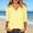 A05-Yellow, variant on Zysthvn Winter Women's 3/4 Sleeve Tops Casual Lightweight Striped Womens T Shirt Loose Fit V Neck Tops