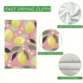 thumbnail image 4 of Eveokoki 2 Pcs Kitchen Towels Lemon Floral Dish Towel Fruit Hand Towels Decorative Tea Towels for Lemon Kitchen Decor Absorbent with Hanging Loop for Bathroom Home Housewarming Gift, 4 of 5