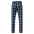 thumbnail image 5 of snowsong Mens Dress Pants Work Pants For Men Men's Casual Plaid Pencil Pants Zipper Elastic Waist Pants Trousers Pants For Men Navy XL, 5 of 7