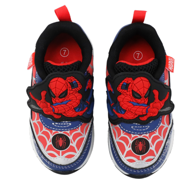 Marvel Spiderman Light Up Trainers For Boys – Official Licensed Sneakers, Black, Size UK 1