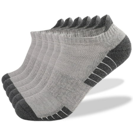 

qazqa men and women running socks 6 pairs breathable low cut sports socks with cushioning ankle socks