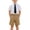 Khaki, variant on BXJX Boys Outfit Sets 2 Piece Size 10-12 T, School Uniform Collared Short Sleeve Cotton Kids Summer Clothing Sets Khaki