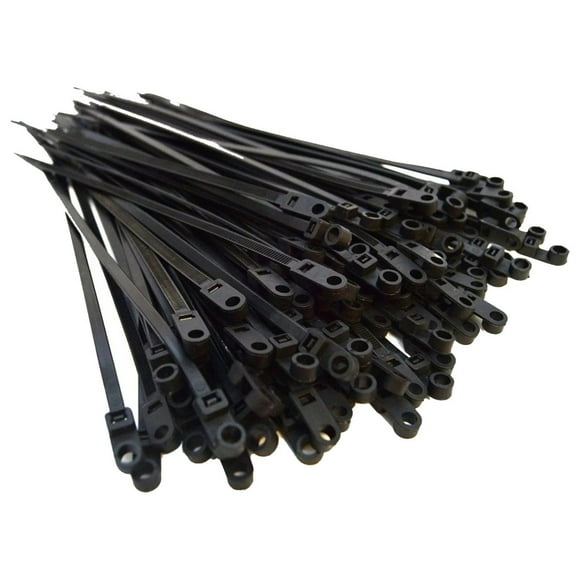 200 Attaches de Câble en Nylon avec Trous de Vis Haute Résistance à la Traction pour Fixer des Câbles Certifiés et Pratiques à Utiliser