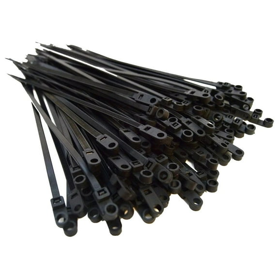200 Nylon Cable Ties with Screw Holes High Tensile Strength for Fixing Cables Certified and Convenient to Use