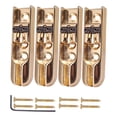 thumbnail image 2 of Puente de Bajo profesional Sunnimix 4 piezas con tornillos para Bajo eléctrico de oro Puente de Guitarra Bajo, 2 of 8
