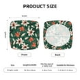 thumbnail image 6 of Square Chair Cushions Cover, Lilies Flowers Green Elastic Office Chair Cover for Dining Chairs with Ties and Removable Cover, Desk Chair Seat Cushion Protectors set of 4, 6 of 7