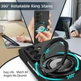 thumbnail image 3 of MYKOMI Magnetic Case for Samsung Galaxy Z Fold 6, [Compatible with MagSafe] 360° Rotating Magnetic Ring Kickstand Phone Case Slim Hard PC Protective Cover Case for Z Fold 6 5G (Black), 3 of 8