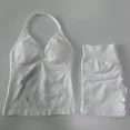 thumbnail image 4 of Conjunto de gimnasio de impacto para mujer, camisetas sin mangas con espalda descubierta, pantalones cortos sin costuras de cintura alta, ropa deportiva, conjuntos de entrenamiento, 4 of 5