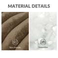 thumbnail image 3 of Exclusivo Mezcla Calming Donut Dog Bed with Non-Slip Bottom, 28 inches Cozy Fluffy Faux Rabbit Fur Round Pet Bed for Medium Dogs, Khaki, 3 of 7