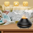 thumbnail image 2 of Humidificador de vapor de llama difusor de aceite esencial de aromaterapia con luz nocturna de 7 colores silencioso apagado automático USB, 2 of 8