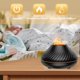 thumbnail image 4 of Humidificador de niebla de llama Difusor de aceite esencial de aromaterapia con luz nocturna de 7 co Abody Blanco, 4 of 7